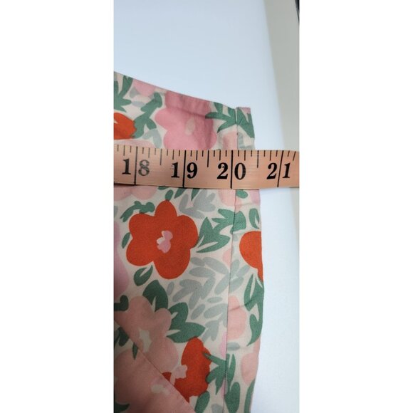 FREE ASSEMBLY Pink Floral Sleeves A-line Cotton Button Dress Sz XL - Picture 13 of 16